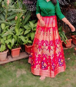 Silk Lehenga With Unstitched Blouse