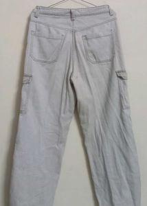 HnM Beige Cargo Pants