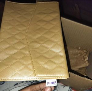 Quilted Gold Clutch By Plum