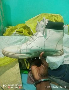 White High-Top Sneakers