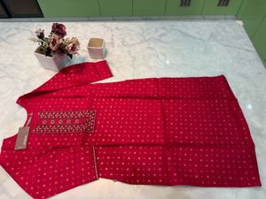 Pink Embroidery Kurta