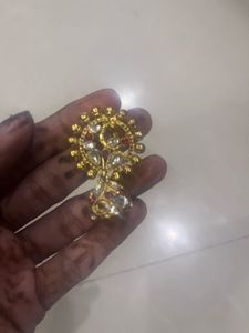 Gold Jhumka Earrings