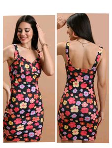WitbTag Floral Bodycon Dress