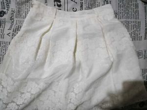 Coquette White Lace Mini Skirt