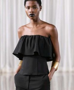 Zara Ruffled Tube Top New With Tag