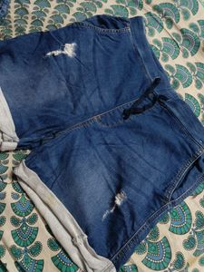Denim Rugged Shorts