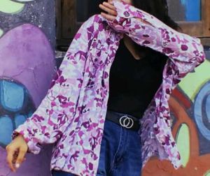 Floral Print Overshirt