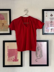 y2k red crop top 👠💋