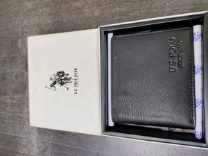 US POLO ASSN LEATHER WALLET ( BLACK )