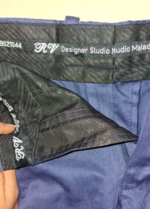 Combo 2 Formal PANTS- INK BLUE &amp; KHAKI color