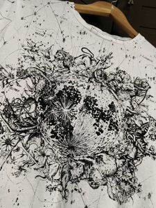 Christian Dior Women White Printed Cotton Tshirt