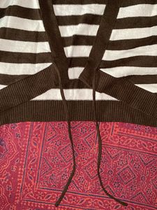 brown White Shrug Aesthetic