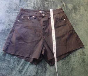 Black Denim Shorts