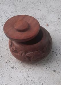 Wooden Sindoor Pot