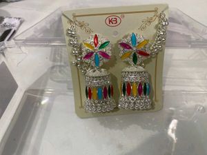 Colorful Jhumka Earrings