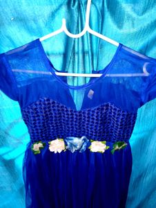 Royal Blue Flower Girl Dress