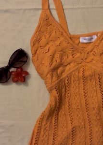 Y2K Orange Cami Top