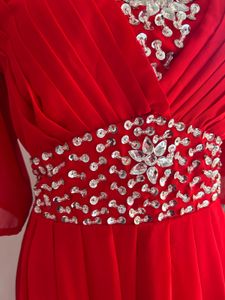 RED plus size  LUXE GOWN FIXED PRICE