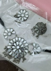 Mirror Flower Jewelry Set