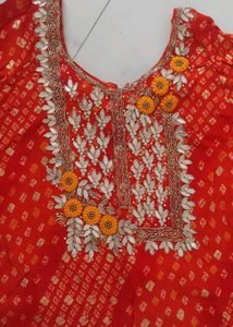 Neck Work Dress Set