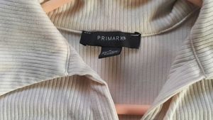 Ribbed Button-Up Top