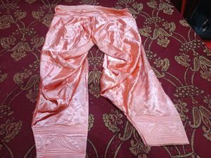 Peach Soft Silk Embroidered Punjabi Salwar Suit