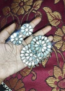 Silver Tone Drop Earrings
