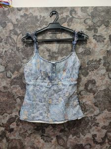 Softgirl Girly Style Ethnic Top.