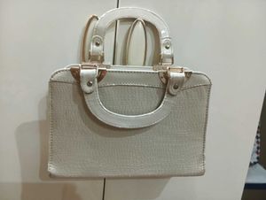 Of WhiteTop Handle Bag in a good Condition