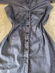 Half Sleeve Fitted Y2k Office Siren Shirt