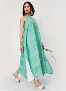 Elegant Green Printed Kurta