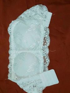 Elegant White Lace Bra