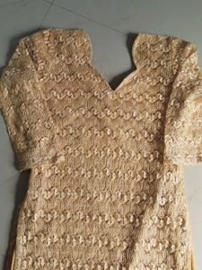 Jaali Type Dress Set With Dupatta