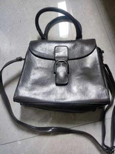 Grey Handheld Bag