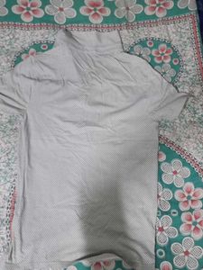 Gray Patterned Polo Shirt - Short Sleeve