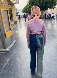Stylish Two-Tone Jeans
