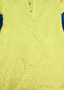 Boys Kurta Set - Lemon Colour