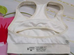 (200)White Sports Bra