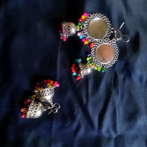 Combo Of 2 Colourful Jhumkas