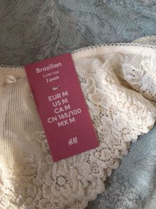 H&amp;M Lace Brazilian Brief SET OF 2