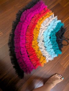 Littl Muffet rainbow Lehenga