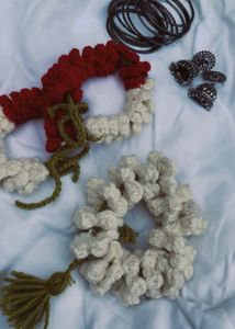 Handmade crochet gajra.