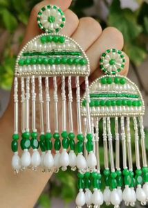 Statement Beaded Floral Earrings