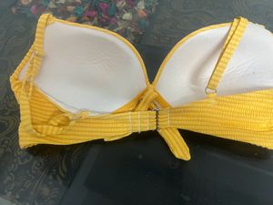 Yellow Stylish Bra For Beach