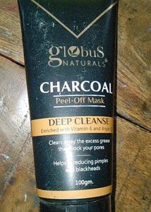 GLOBUS NATURALS CHARCOAL PEEL-OFF MASK (PACK OF 2)