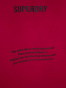 SUPERDRY  Oversized Red T-Shirt (Men&#39;s)