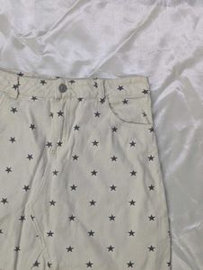 Star Printed Mini Skirt