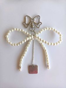 Pearl Bow Keychain