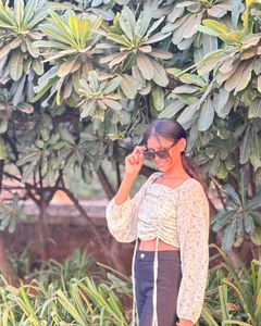 Floral Ruched Crop Top