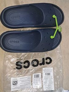 Crocs Navy Blue Slides